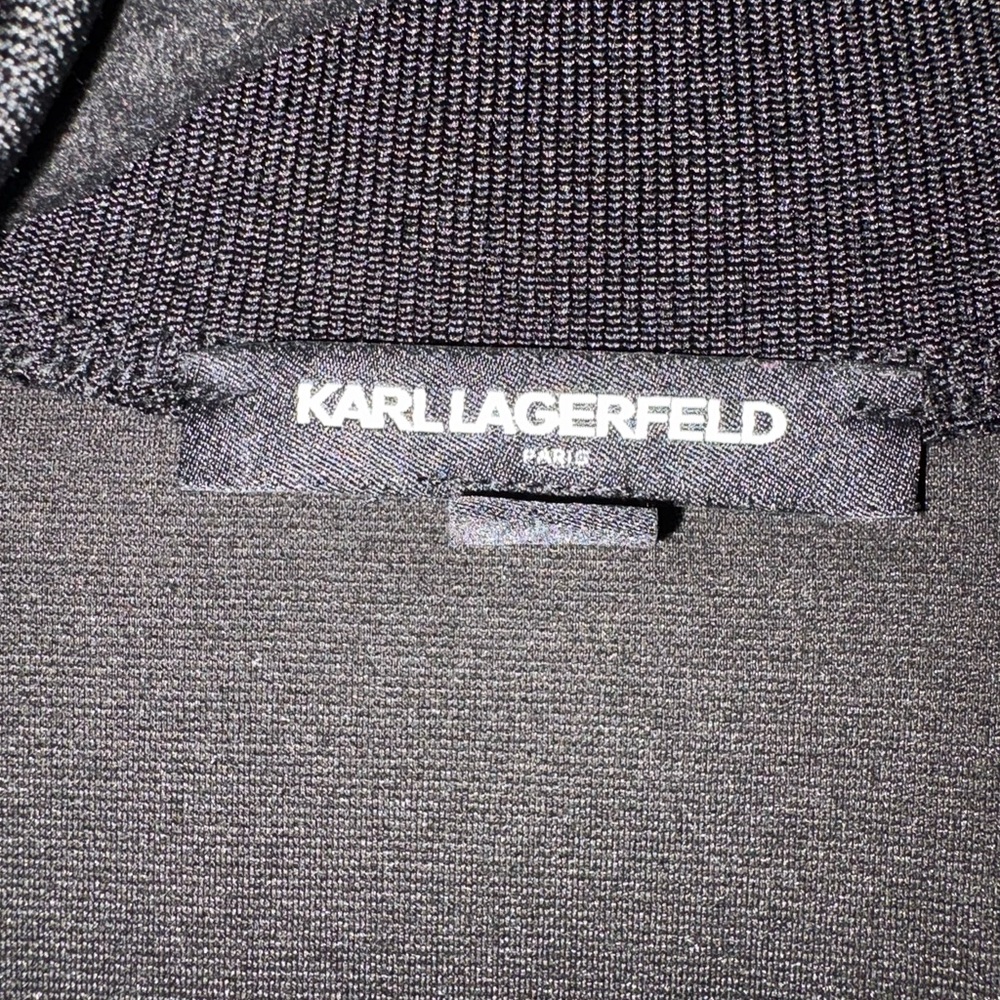 Karl Lagerfeld Track Black Camo Men’s Jacket Large - Picture 3 of 10
